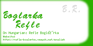 boglarka refle business card